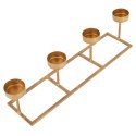 Świecznik aluminiowy złoty na 4 świeczki 35cm HOME STYLING COLLECTION 569529