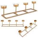 Świecznik aluminiowy złoty na 4 świeczki 35cm HOME STYLING COLLECTION 569529