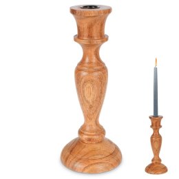 Świecznik drewniany 25.5cm VILDE 569521