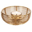 Świecznik metalowy złoty 11x4.5cm HOME STYLING COLLECTION 569514