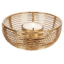 Świecznik metalowy złoty 11x4.5cm HOME STYLING COLLECTION 569514