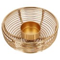 Świecznik metalowy złoty 11x4.5cm HOME STYLING COLLECTION 569514