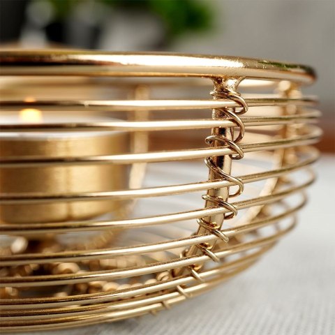 Świecznik metalowy złoty 11x4.5cm HOME STYLING COLLECTION 569514