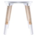 Taboret dziecięcy drewniany biały 24x26cm HOME STYLING COLLECTION 569684