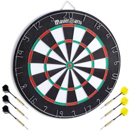 Tarcza do gry w darta z lotkami dwustronna 45cm MASTER DARTS 489184