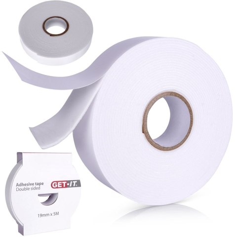 Taśma samoprzylepna dwustronna 19 mmx5 m GET-IT 489156