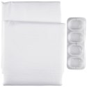 Zasłona prysznicowa biała 180x180cm BATHROOM SOLUTIONS 569599-B