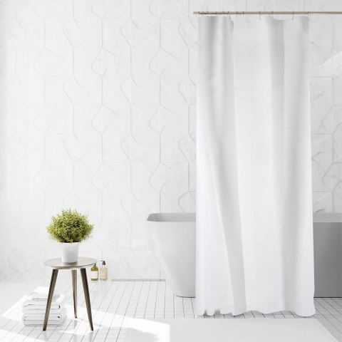 Zasłona prysznicowa biała 180x180cm BATHROOM SOLUTIONS 569599-B