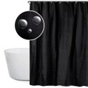 Zasłona prysznicowa czarna 180x180cm BATHROOM SOLUTIONS 569598-C
