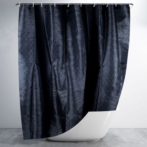 Zasłona prysznicowa granatowa 180x180cm BATHROOM SOLUTIONS 569597-N