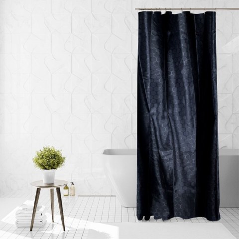 Zasłona prysznicowa granatowa 180x180cm BATHROOM SOLUTIONS 569597-N