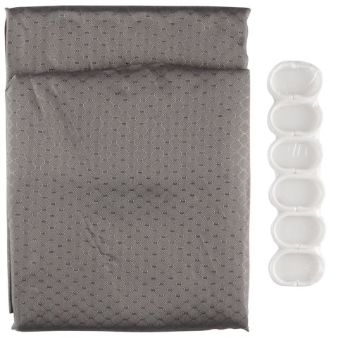 Zasłona prysznicowa szara 180x180cm BATHROOM SOLUTIONS 569596-S