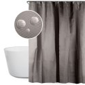 Zasłona prysznicowa szara 180x180cm BATHROOM SOLUTIONS 569596-S