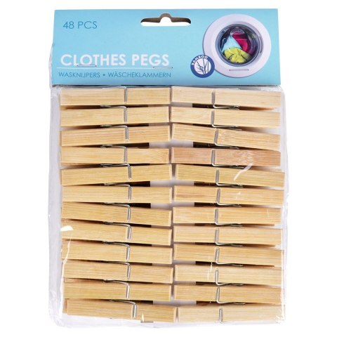 Klamerki na pranie bambusowe 48 sztuk ULTRA CLEAN 779047