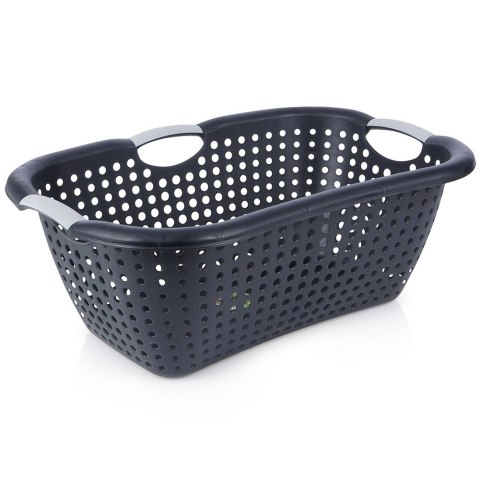 Kosz na pranie plastikowy czarny 26L VILDE 569906