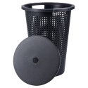 Kosz na pranie plastikowy czarny 35L VILDE 569910