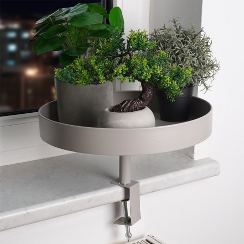 Kwietnik stojący metalowy szary 36cm VILDE 569748