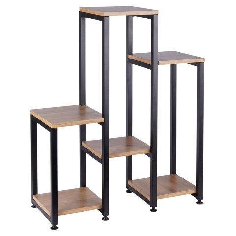 Kwietnik stojący wysoki metalowy 6-poziomowy 80cm VILDE 569818