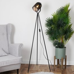 Lampa podłogowa metalowa czarna 148cm TRENDS4YOU 569899