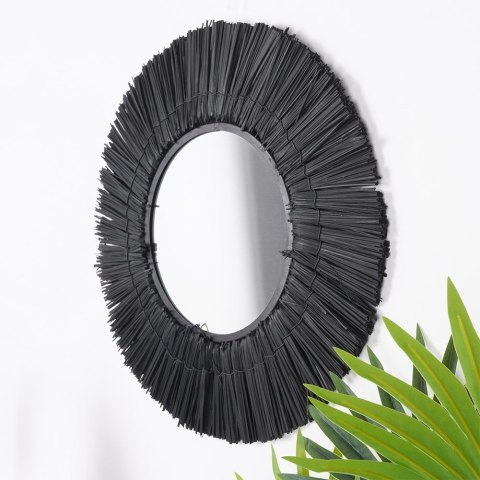 Lustro ścienne na ścianę czarne okrągłe 42cm HOME STYLING COLLECTION 569757