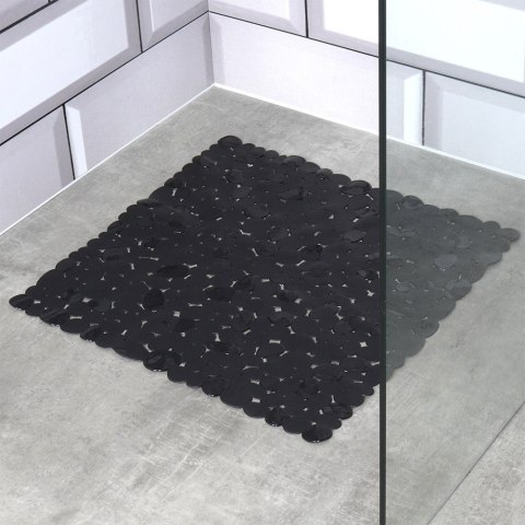 Mata antypoślizgowa pod prysznic do łazienki czarna 51x51cm VILDE 569691