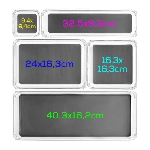 Pojemnik do przechowywania GREY 32.5x9x4.5cm ORION 731621