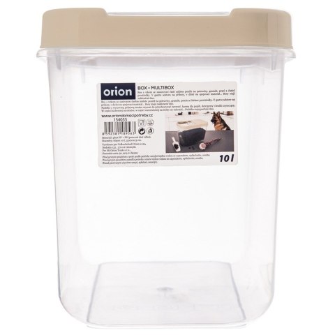 Pojemnik do przechowywania na kapsułki proszek i karmę beżowy 10L ORION 154055