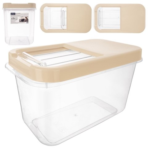 Pojemnik do przechowywania na kapsułki proszek i karmę beżowy 10L ORION 154055