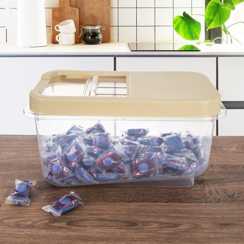 Pojemnik do przechowywania na kapsułki proszek i karmę beżowy 7.5L ORION 154053