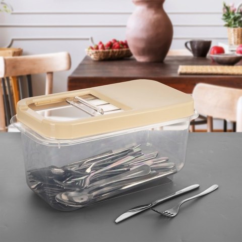 Pojemnik do przechowywania na kapsułki proszek i karmę beżowy 7.5L ORION 154053