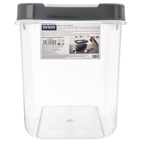Pojemnik do przechowywania na kapsułki proszek i karmę szary 10L ORION 154056