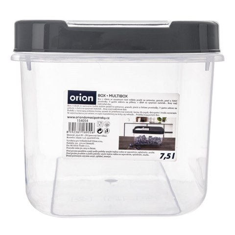 Pojemnik do przechowywania na kapsułki proszek i karmę szary 7.5L ORION 154054