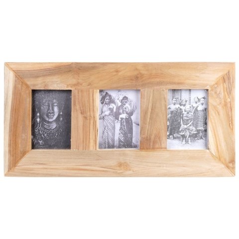 Ramka na zdjęcia drewniana na 3 zdjęcia 55x28cm HOME STYLING COLLECTION 569724