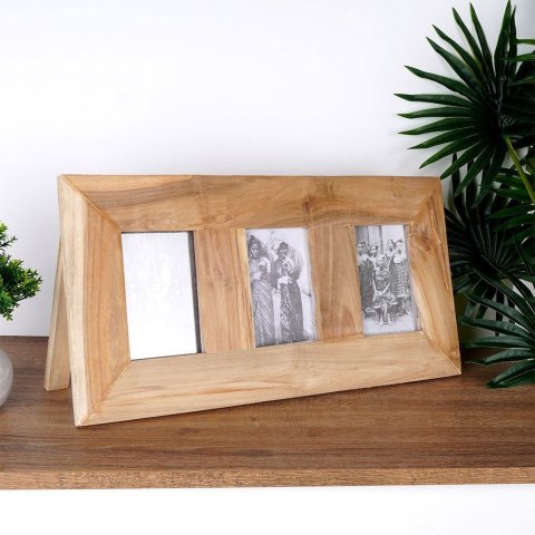 Ramka na zdjęcia drewniana na 3 zdjęcia 55x28cm HOME STYLING COLLECTION 569724