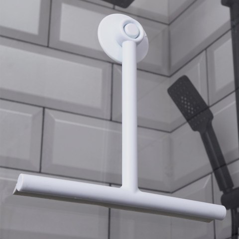Ściągaczka do szyb z przyssawką biała BATHROOM SOLUTIONS 779052-B