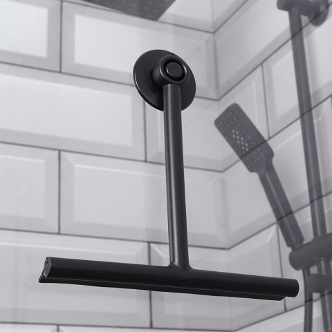 Ściągaczka do szyb z przyssawką czarna BATHROOM SOLUTIONS 779052-C