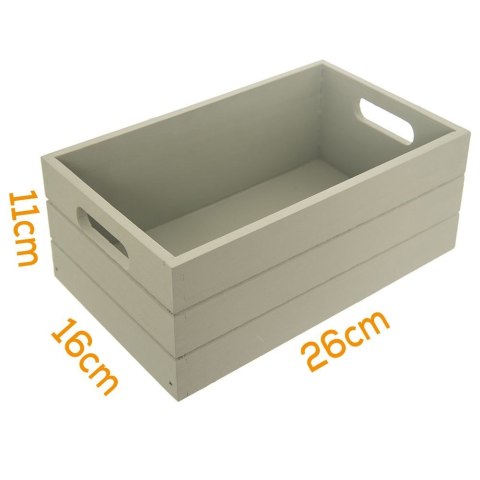 Skrzynka do przechowywania skrzynia pojemnik drewniana 26x16x11cm ORION 731056