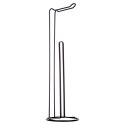 Stojak na papier toaletowy metalowy czarny 54cm VILDE 569736