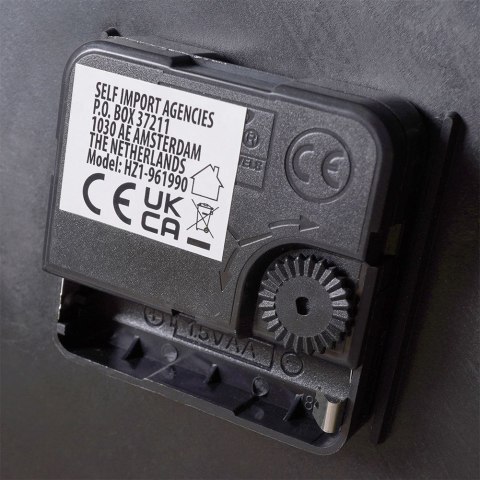 Stolik kawowy metalowy złoty z zegarem 42x40cm HOME STYLING COLLECTION 569726