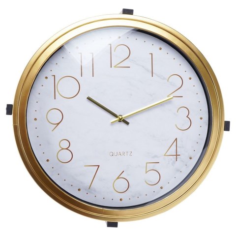 Stolik kawowy metalowy złoty z zegarem 42x40cm HOME STYLING COLLECTION 569726