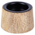Świecznik drewniany czarny 6.5x4cm VILDE 569793
