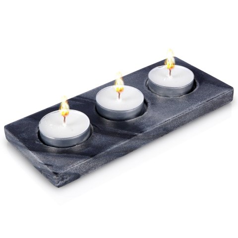 Świecznik marmurowy na 3 świeczki 18x8cm VILDE 569773