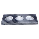 Świecznik marmurowy na 3 świeczki 18x8cm VILDE 569773