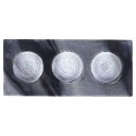 Świecznik marmurowy na 3 świeczki 18x8cm VILDE 569773