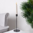 Świecznik metalowy czarny 25.5cm VILDE 569779