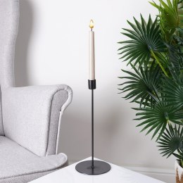Świecznik metalowy czarny 30.5cm VILDE 569787