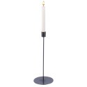 Świecznik metalowy czarny 30.5cm VILDE 569787