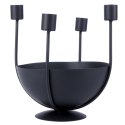 Świecznik metalowy czarny na 4 świeczki 21x21cm HOME STYLING COLLECTION 569772