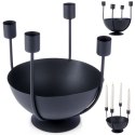 Świecznik metalowy czarny na 4 świeczki 21x21cm HOME STYLING COLLECTION 569772