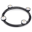 Świecznik metalowy czarny na 4 świeczki 28x3.5cm HOME STYLING COLLECTION 569783